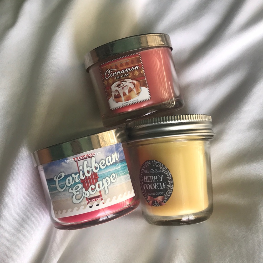 bath and body works candle bundle!